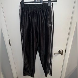 Balenciaga black track pants white strip BB logo size 32 waist